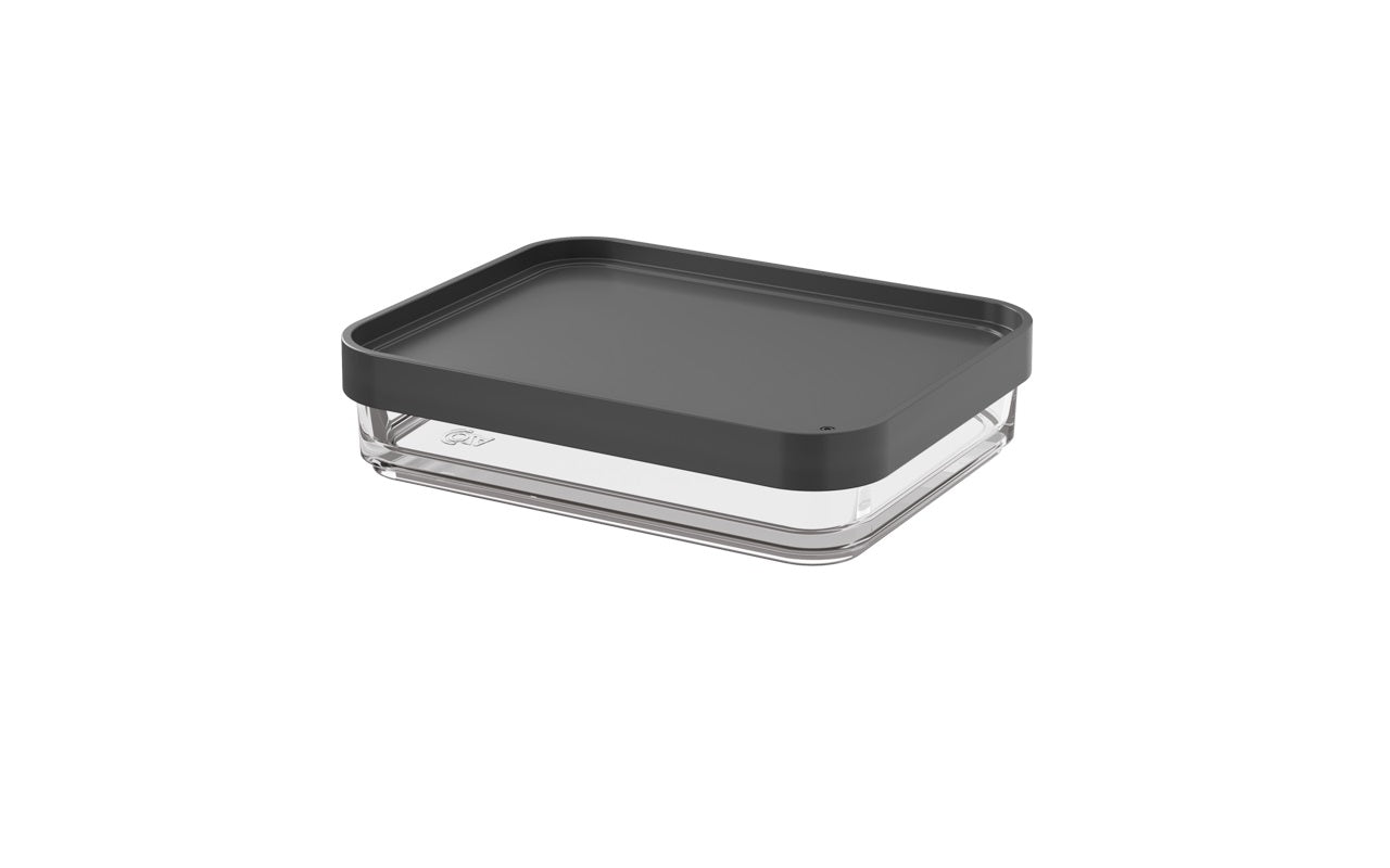 Contenedor Clear Uno 280 ml Gris Grafito Coza®