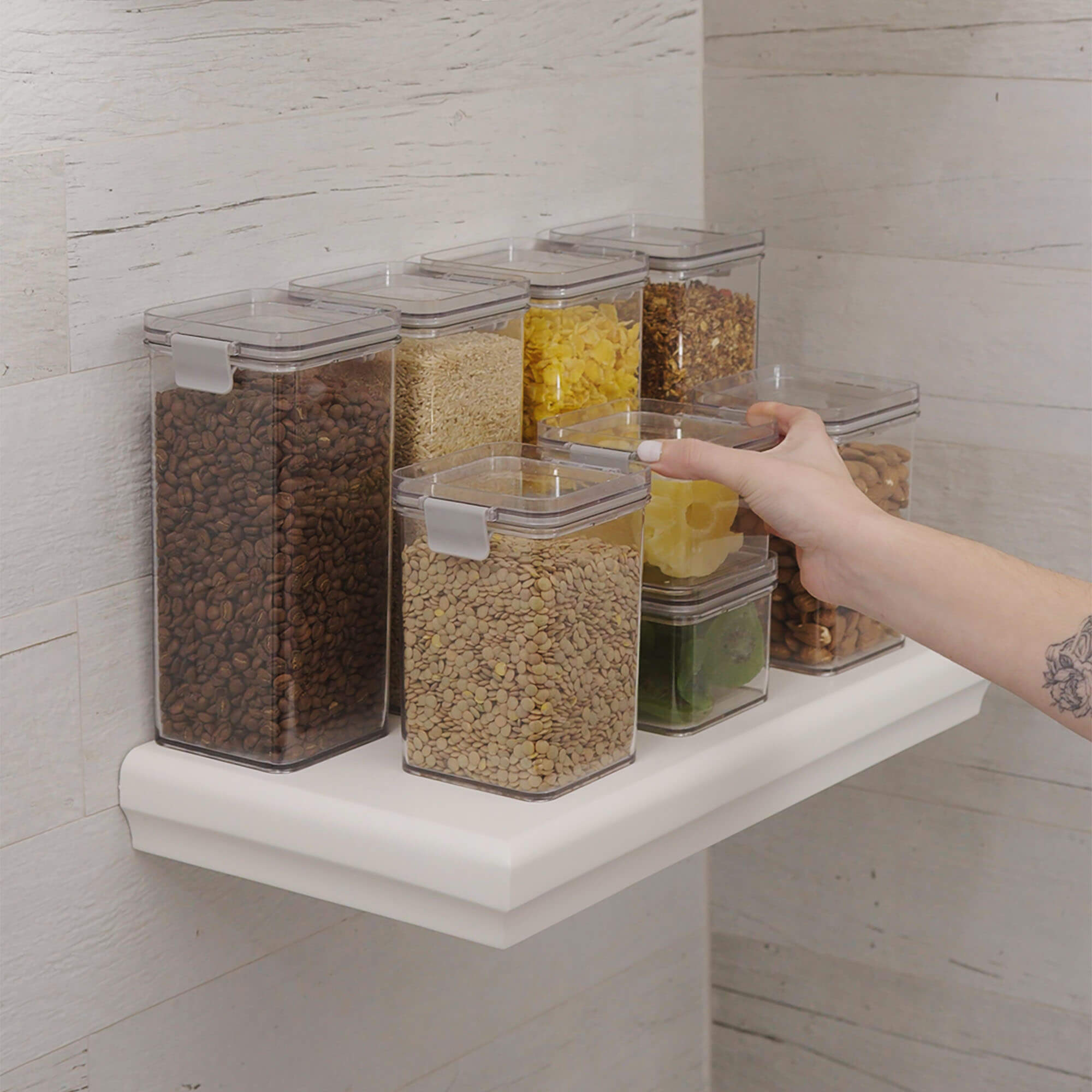 Contenedor Hermético Lock 1 Litro Cristal Coza®