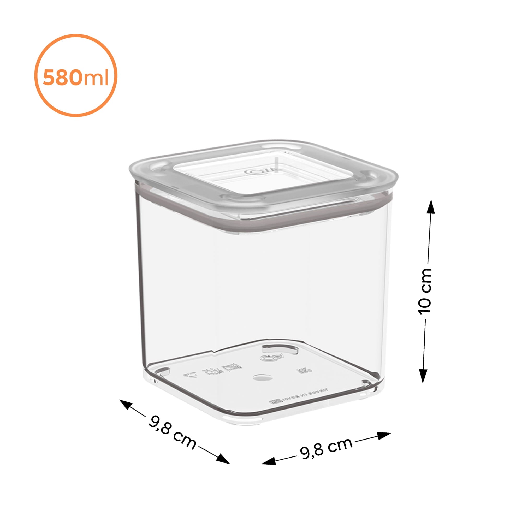 Contenedor Hermético Modo 580ml Cristal Coza®