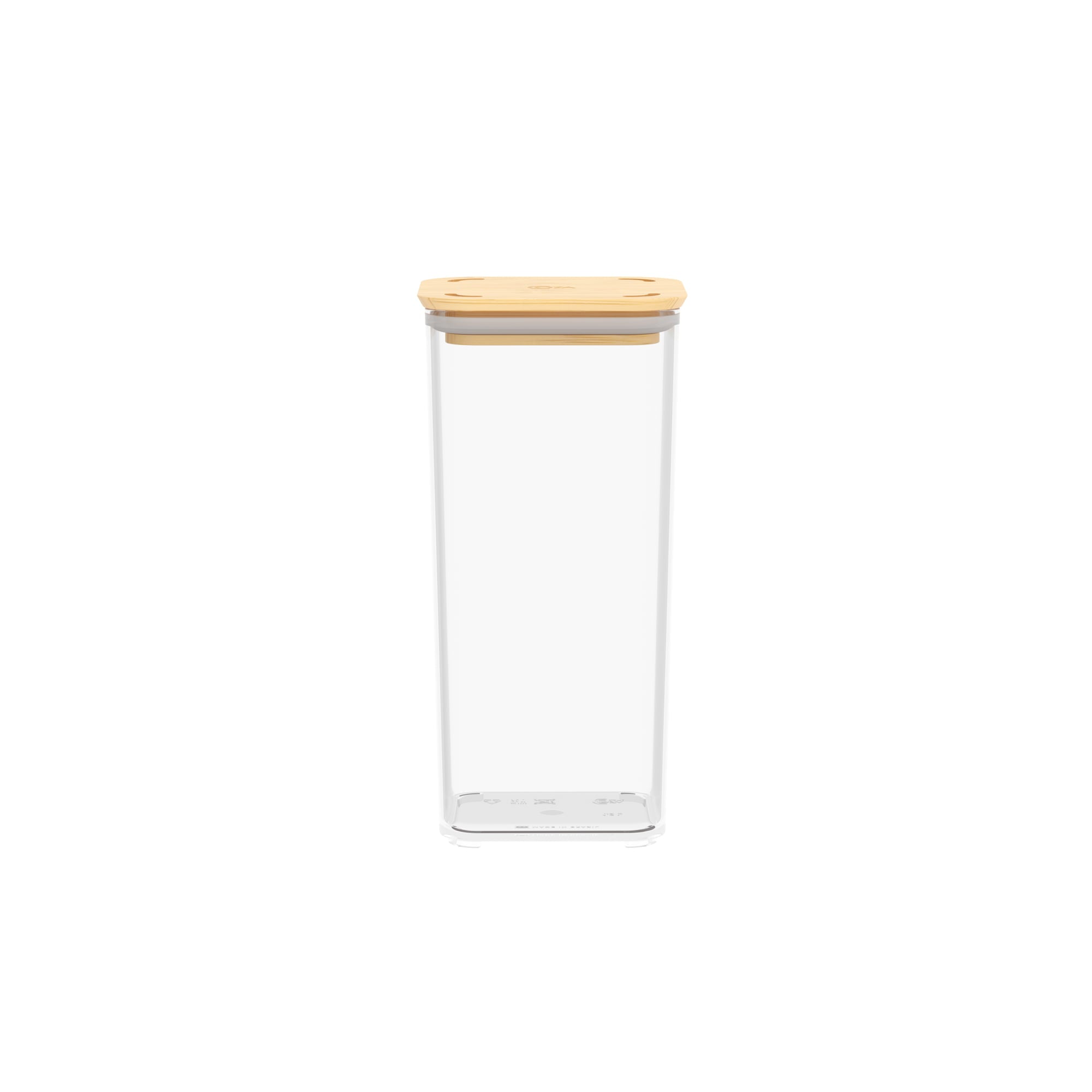 Contenedor Hermético Modo Bambú 1,2 Litros Cristal Coza®