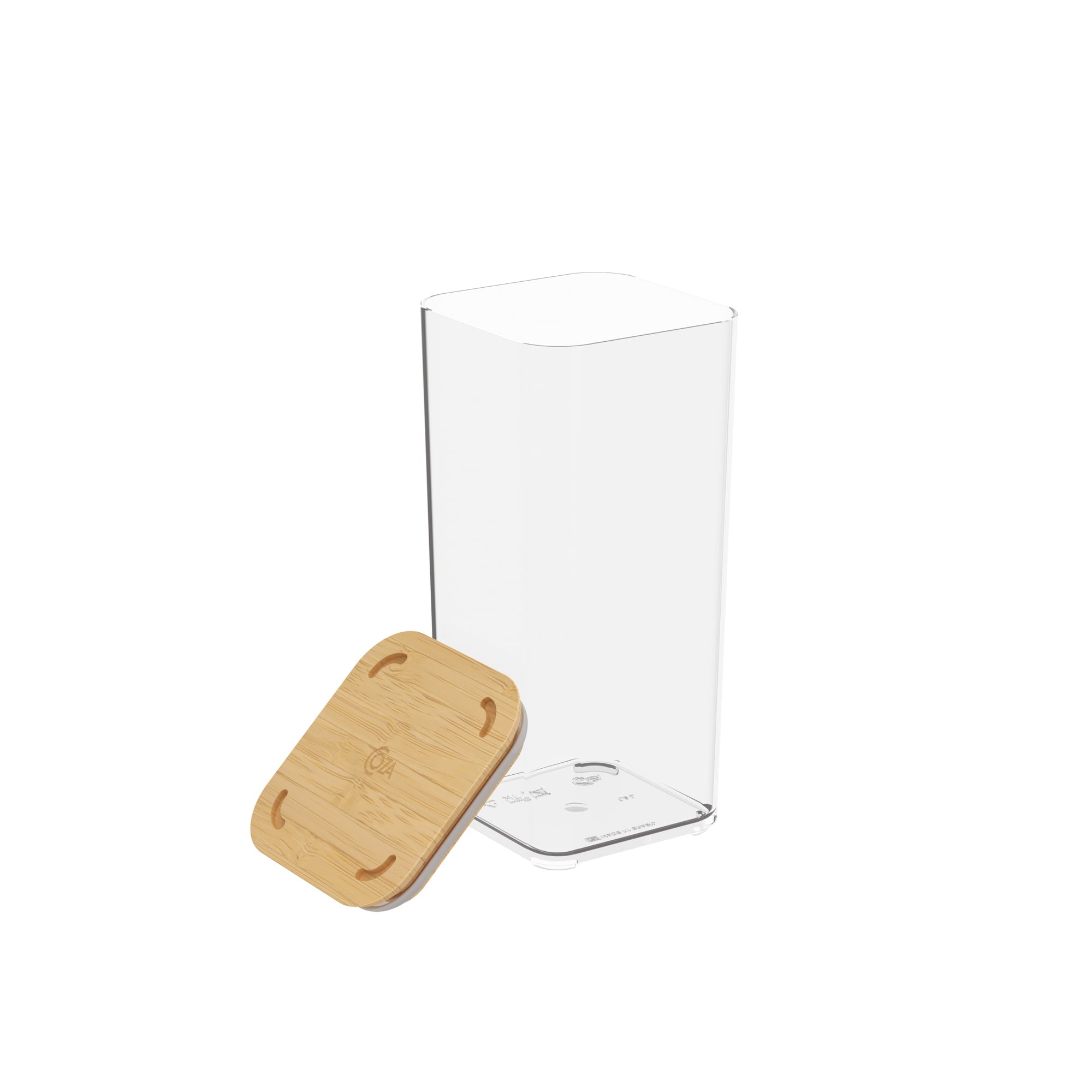 Contenedor Hermético Modo Bambú 1,2 Litros Cristal Coza®