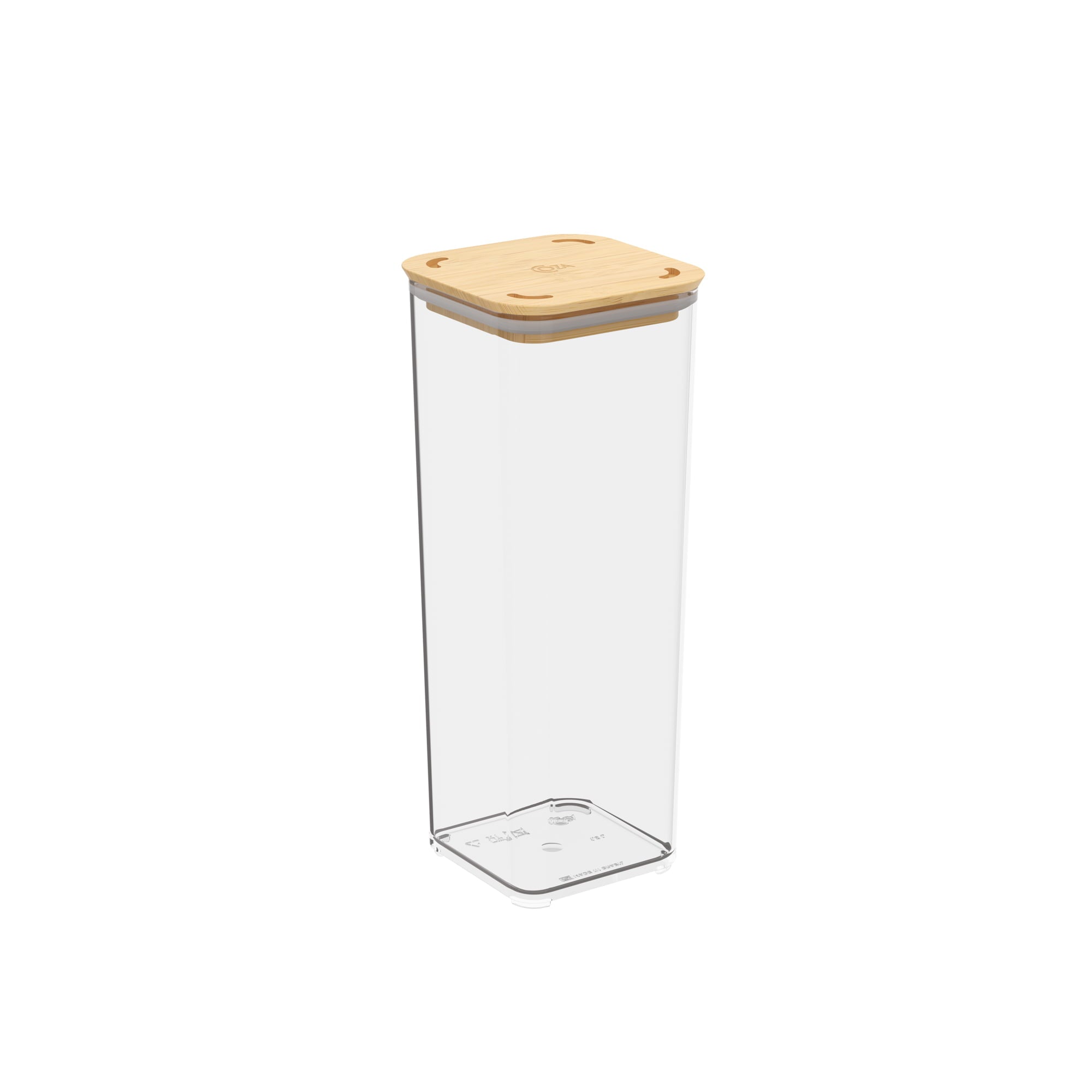 Contenedor Hermético Modo Bambú 1,5 Litros Cristal Coza®