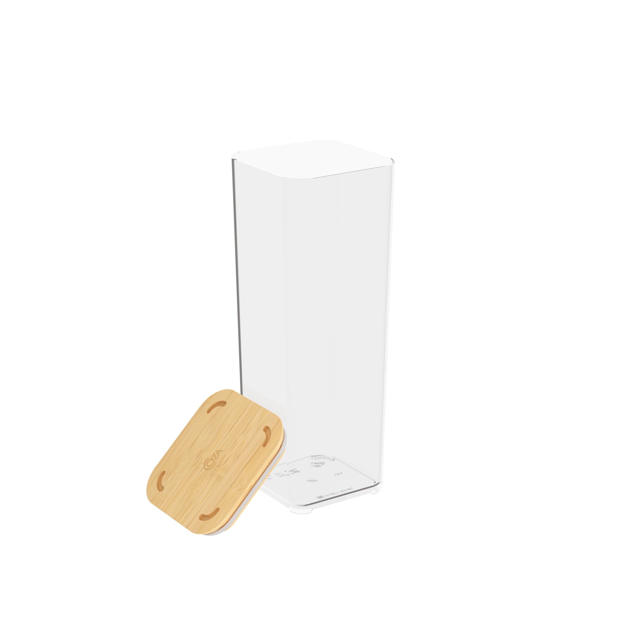 Contenedor Hermético Modo Bambú 1,5 Litros Cristal Coza®
