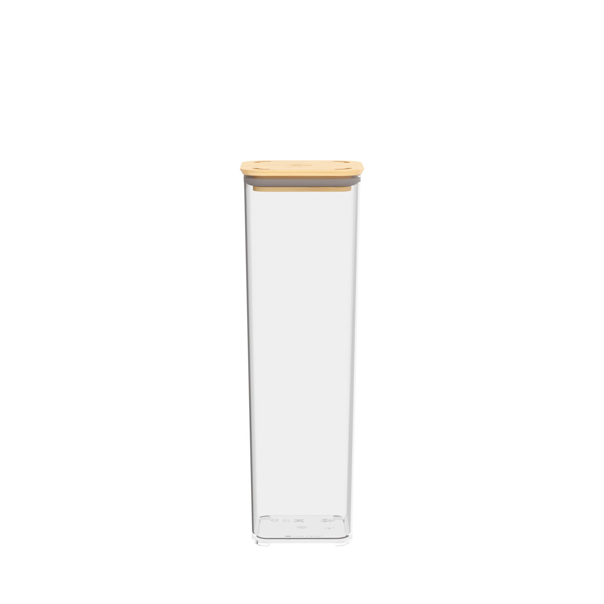 Contenedor Hermético Modo Bambú 1,8 Litros Cristal Coza®