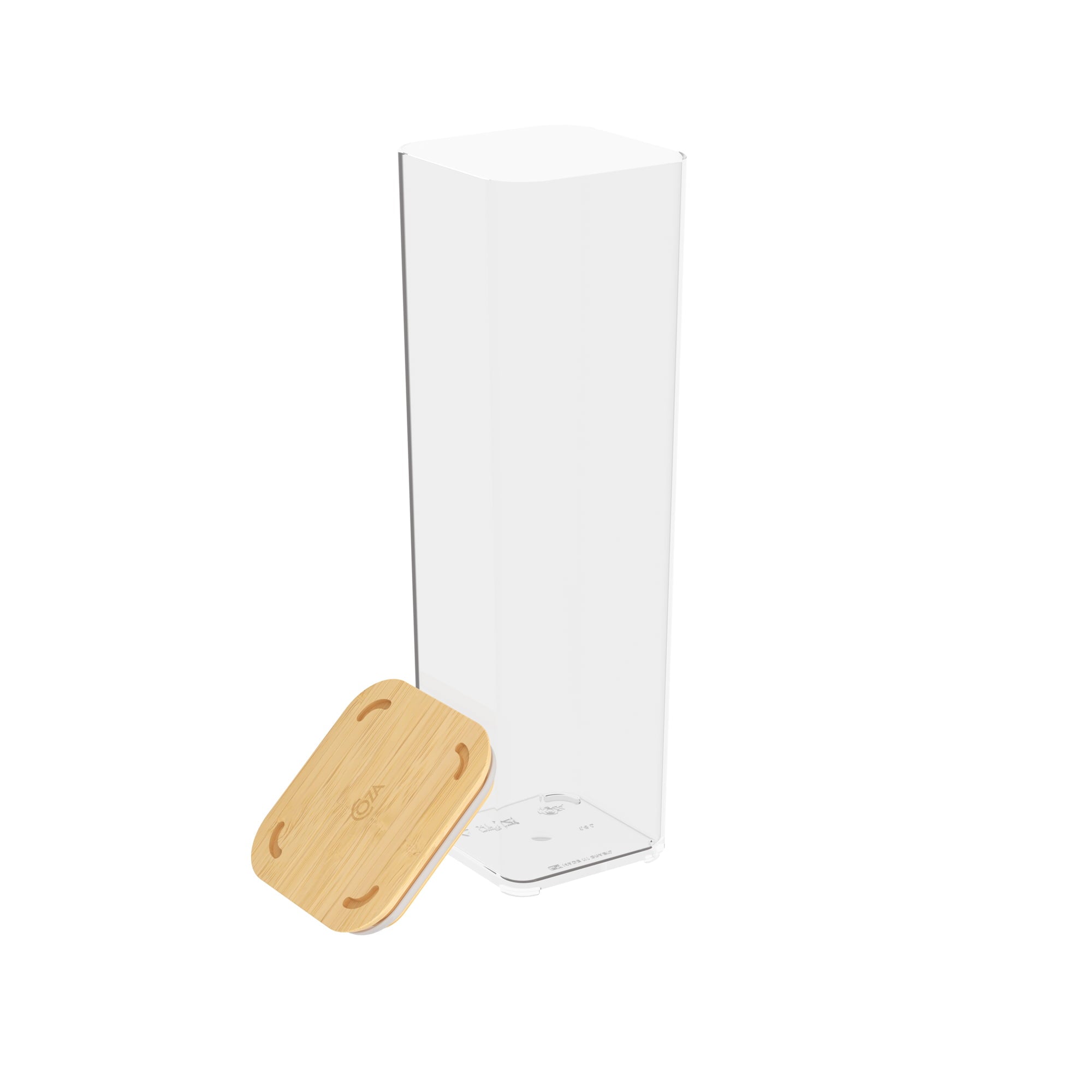 Contenedor Hermético Modo Bambú 1,8 Litros Cristal Coza®
