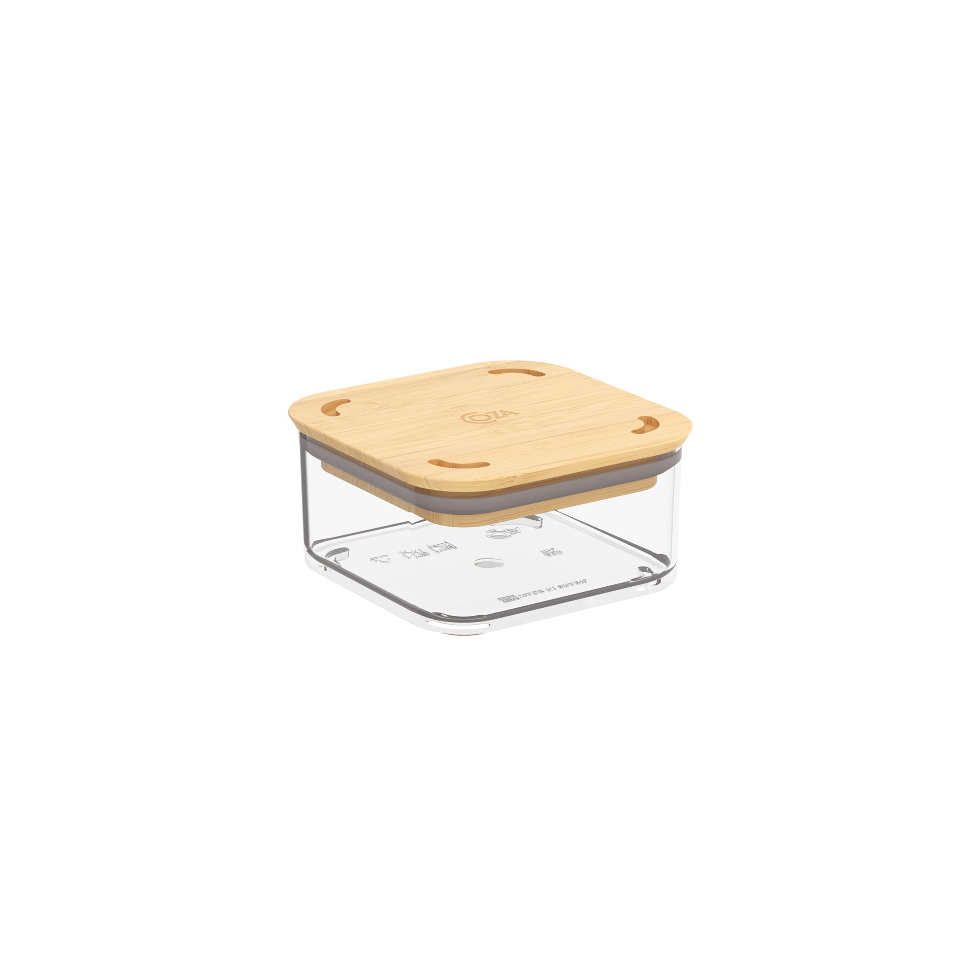 Contenedor Hermético Modo Bambú 230ml Cristal Coza®