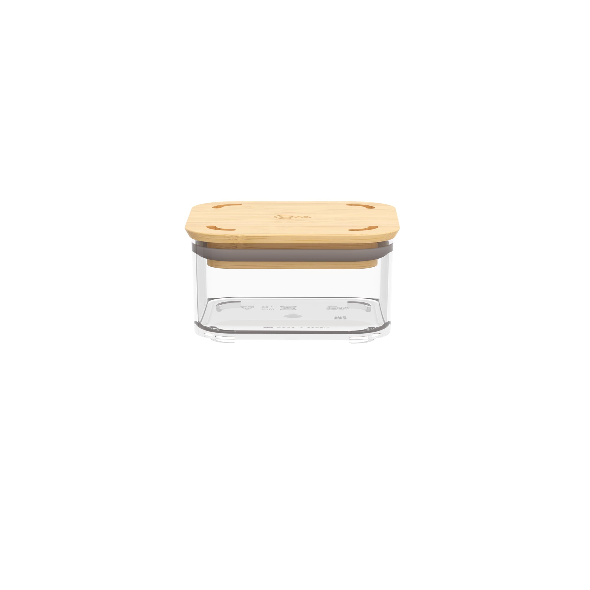 Contenedor Hermético Modo Bambú 230ml Cristal Coza®