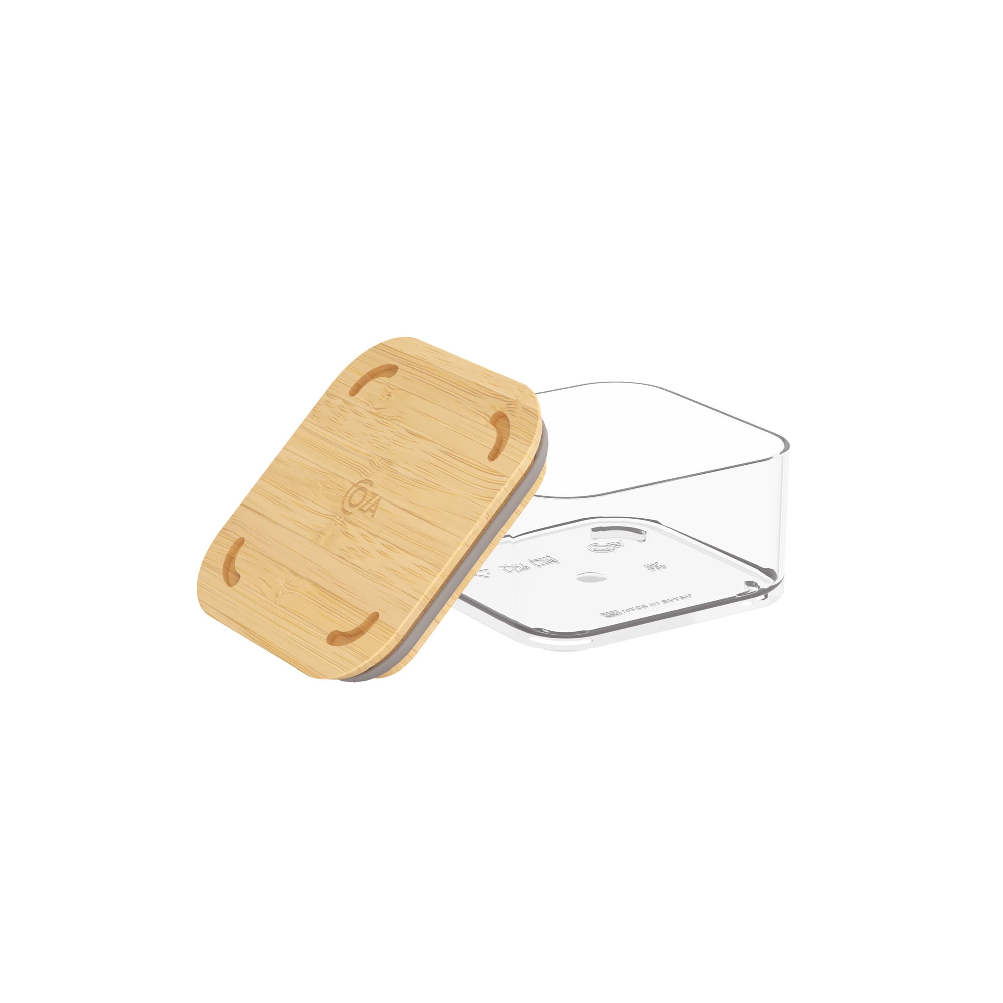 Contenedor Hermético Modo Bambú 230ml Cristal Coza®