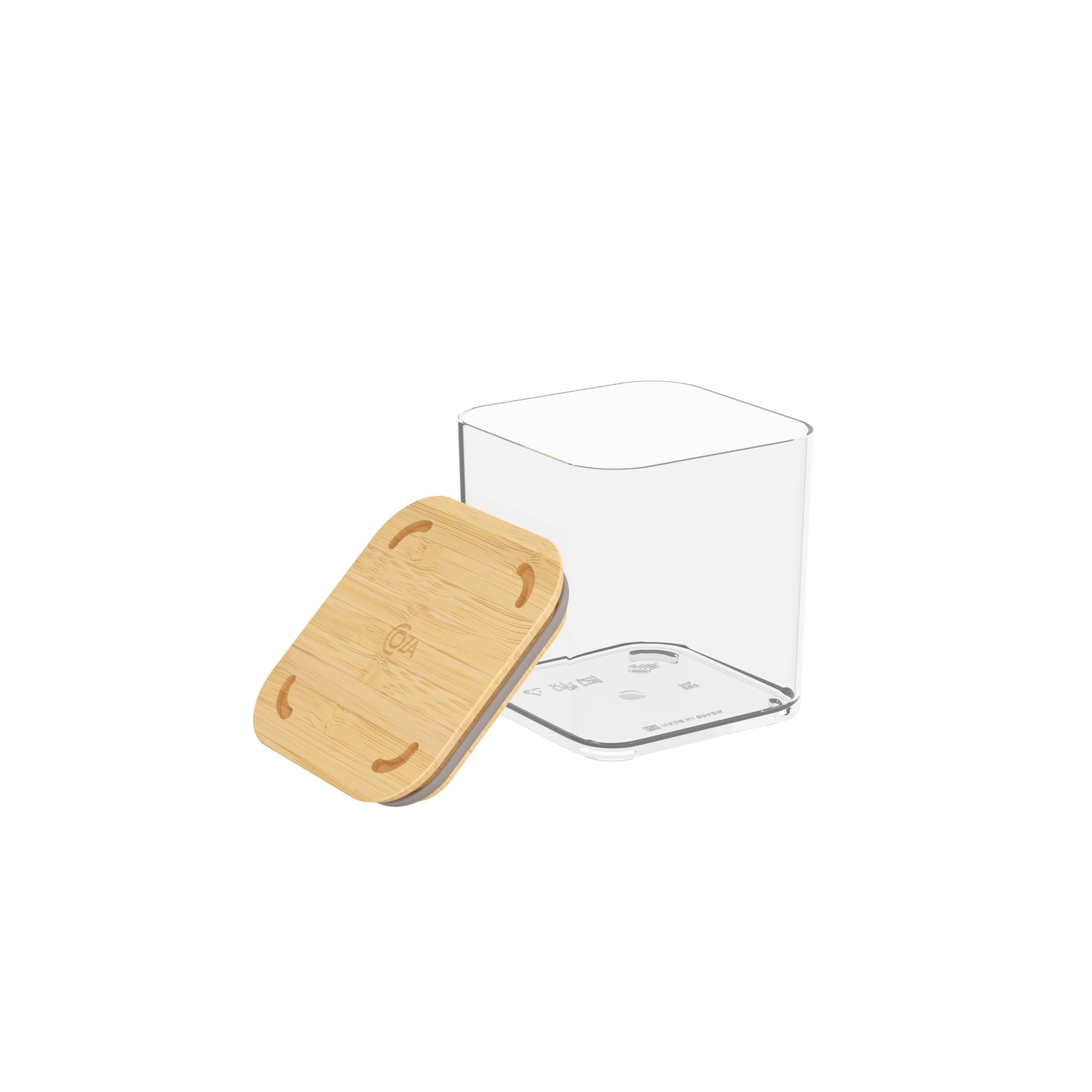 Contenedor Hermético Modo Bambú 580ml Cristal Coza®
