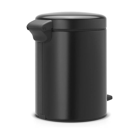 Basurero Pedal NewIcon 5 Litros Negro Mate Brabantia®