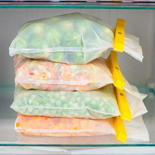 Set 4 Bolsas para congelar alimentos Reusable freezer bags NoStik®