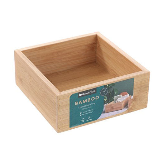 Caja Organizadora de Bambú 15x15x7cm BoxSweden®