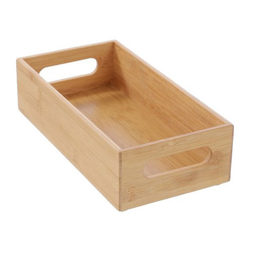 Caja Organizadora de Bambú con Asas 29x15x7,5cm BoxSweden®