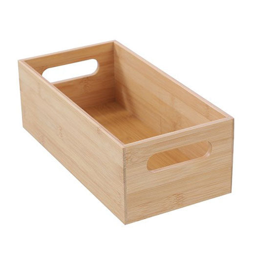 Caja Organizadora de Bambú con Asas 30,5x15x10cm BoxSweden®