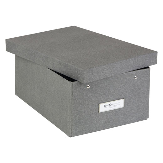 Caja de Almacenamiento Karin Canvas Gris Bigso®