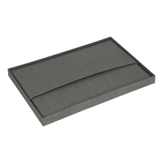 Caja Organizadora Zapatos Bertil Canvas Gris (1 unidad) Bigso®