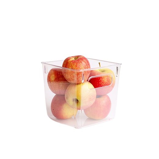 Contenedor Plástico Transparente Pequeño para Despensa y Refrigerador 15x15x15cm BoxSweden®