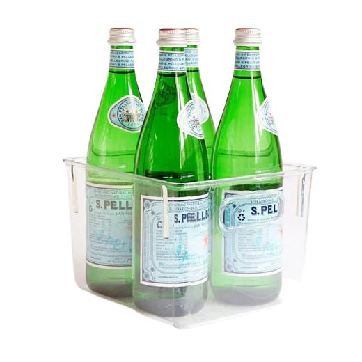 Contenedor Plástico Transparente Mediano para Despensa y Refrigerador 21x19x15cm BoxSweden®