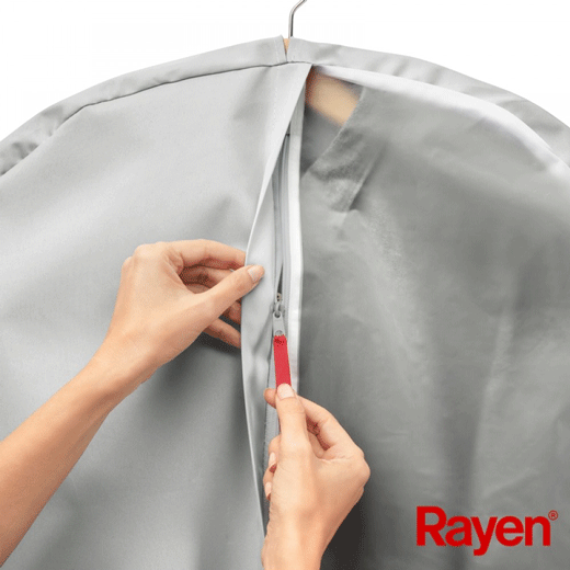 Funda de Ropa "L" Closet Color Gris Premium Rayen®