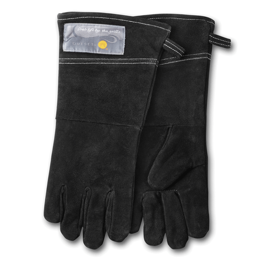 Guantes para Parrilla Alta Temperatura Cuero Negro Outset®