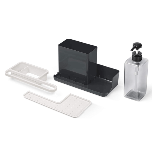 Organizador con Dispensador para Lavaplatos Gris Rayen