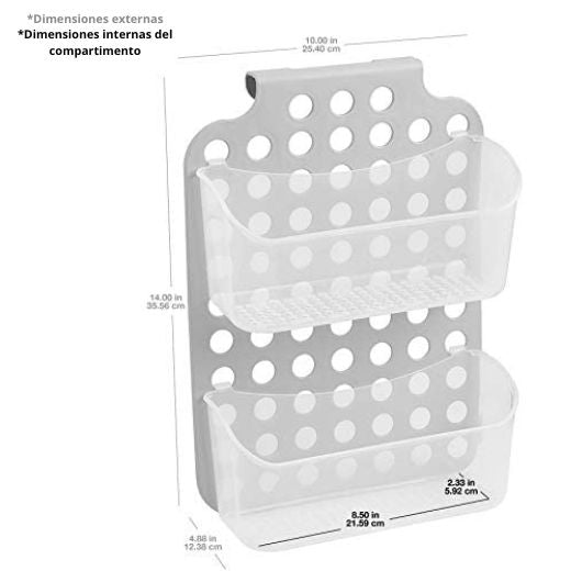 Organizador de 2 Contenedores Mediano Hang It Madesmart®