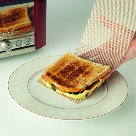 Set 2 mallas reutilizables para tostar pan "U Toast iT" NoStik®