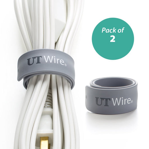 Set de 2 Envolturas Magnéticas para Cables Gris Speedy-Wrap UT Wire®