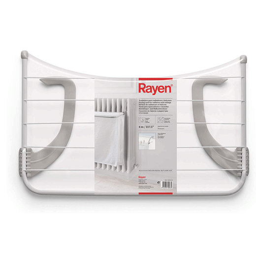 Rayen tendedero para balcones 5 m de superficie de tendido interior y  exterior blanco y gris