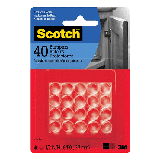 Topes de Goma Transparentes 40 unidades Scotch®